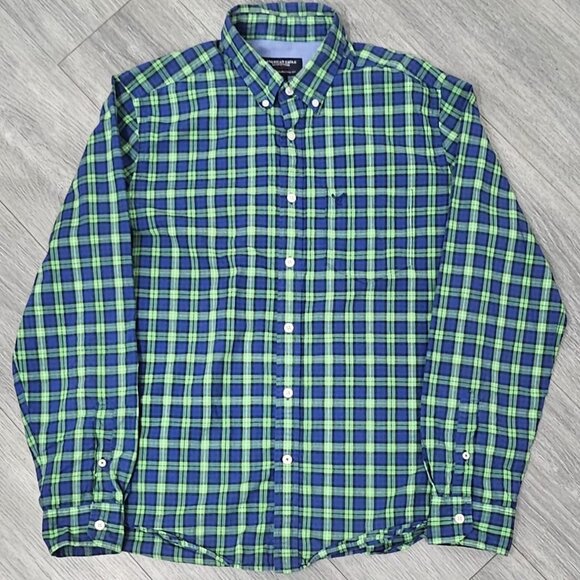 American Eagle Outfitters Other - American Eagle Men’s Athletic Fit Plaid Button-Down Shirt – Size Large